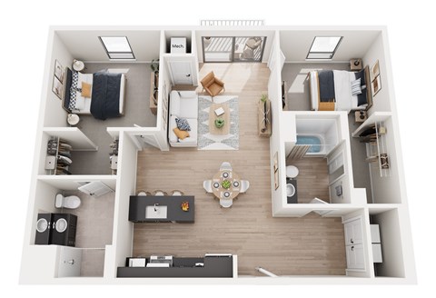 2 Beds 2 Baths at Riverhouse Apartments, Fargo